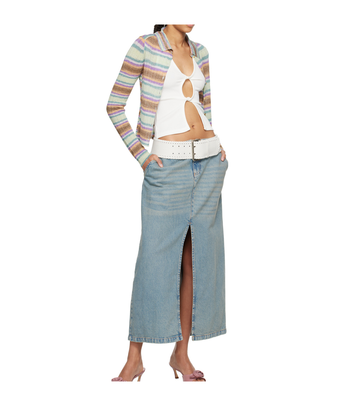 Gimaguas Julieta Horizontal-stripe Top In Multi-color