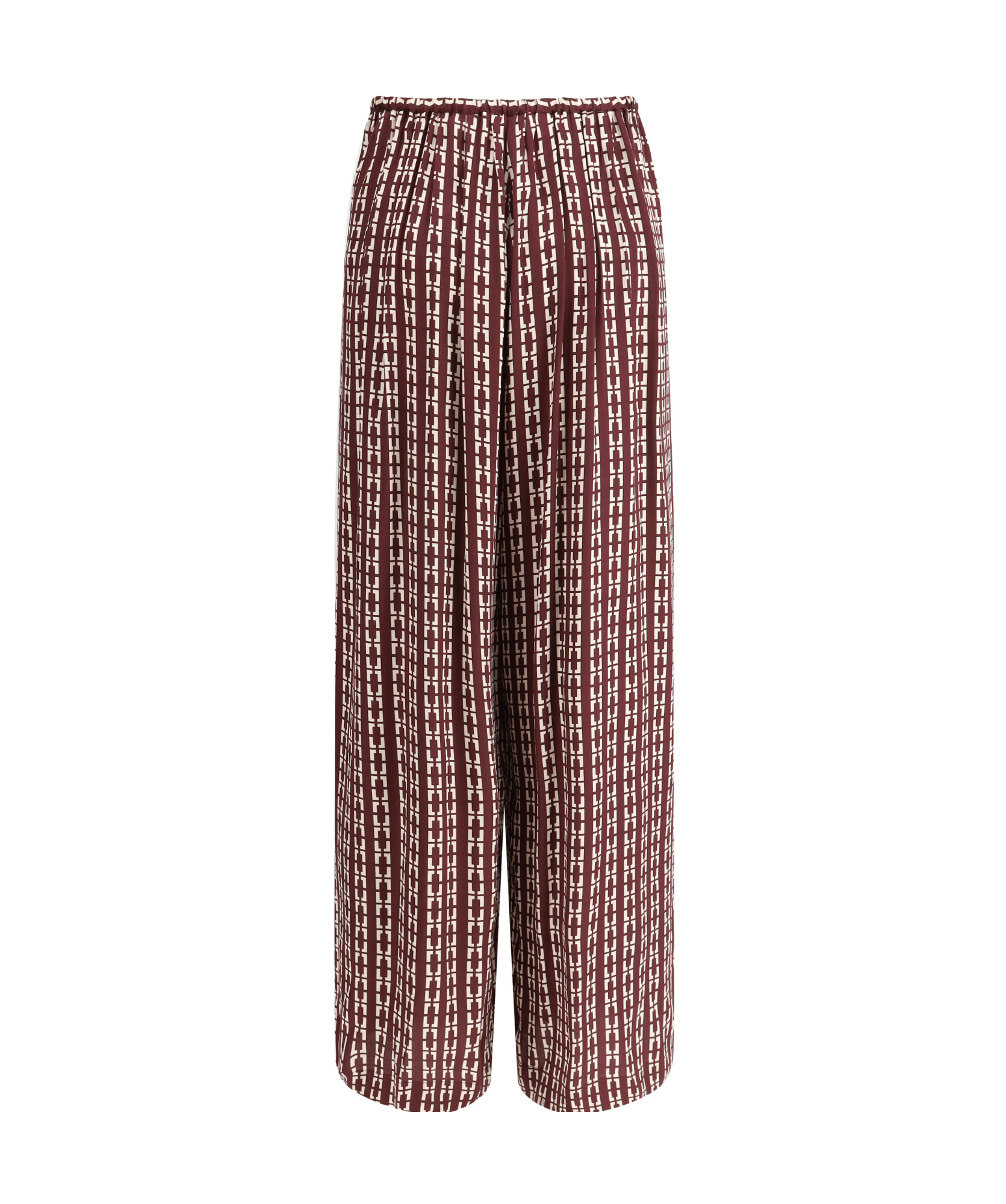 Shop Forte Forte Geometric Pattern Printed Trousers In Red