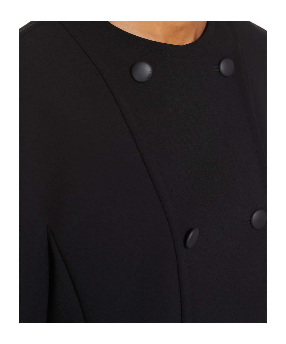 Max Mara Stretch Fabric Slim-fitting Jacket In Black