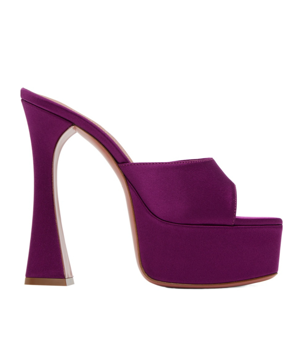 AMINA MUADDI DALIDA SQUARE-TOED HIGH-HEELED SANDALS 