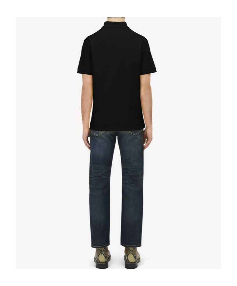 Alexander Mcqueen Alexander Mc Queen T Shirts And Polos Black In Blue