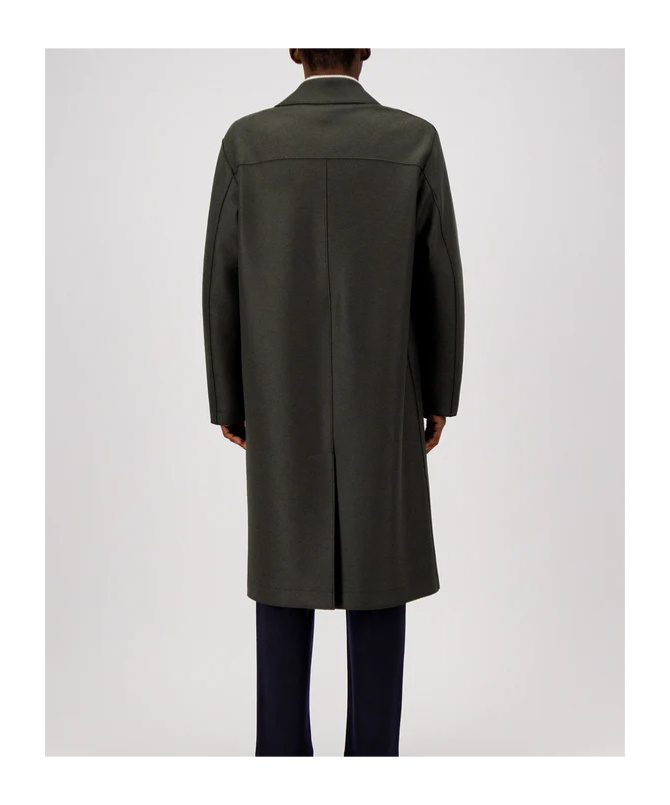 Harris Wharf London Three-button Wool Coat In Black
