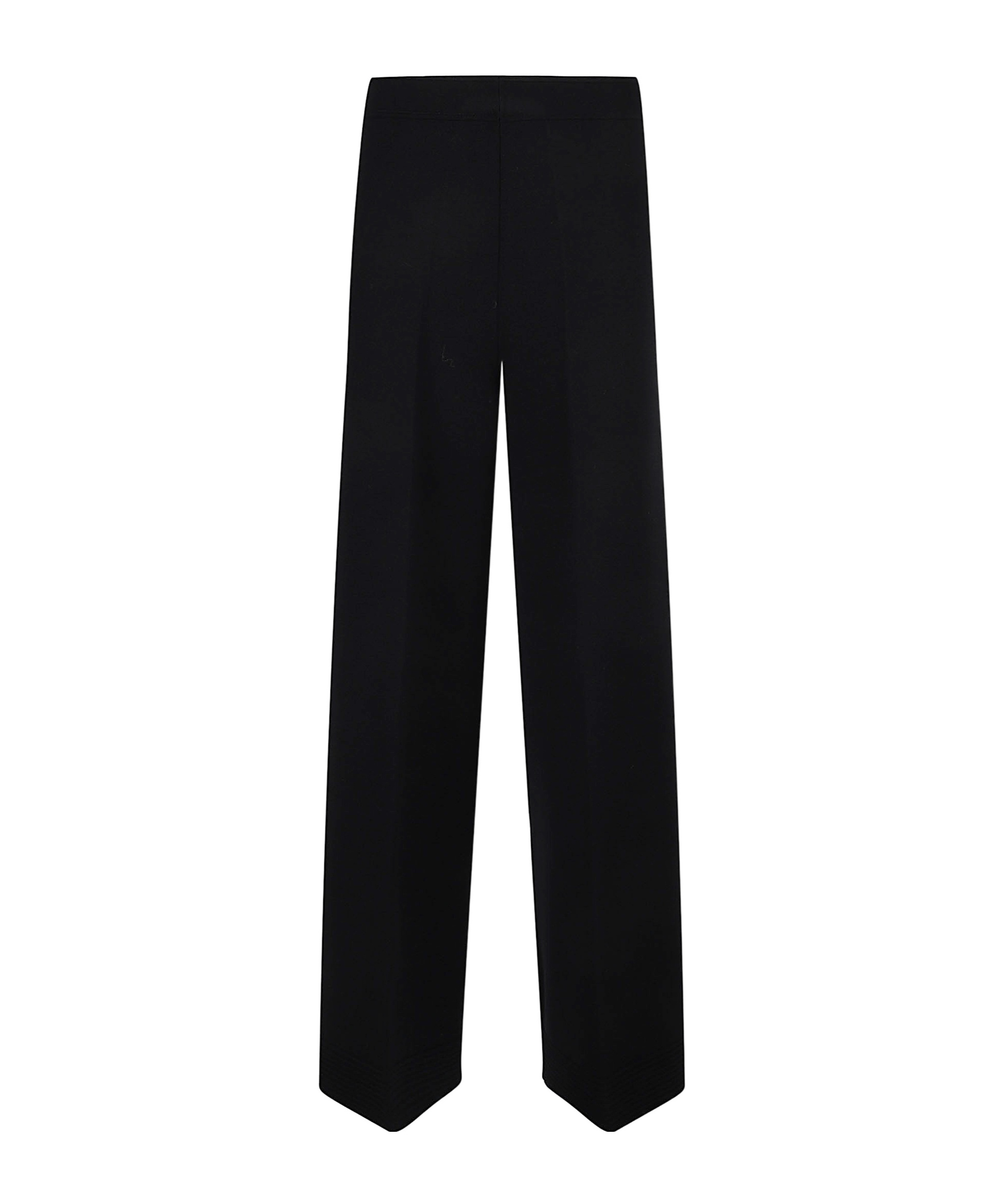 D Exterior Straight-leg Casual Pants In Black