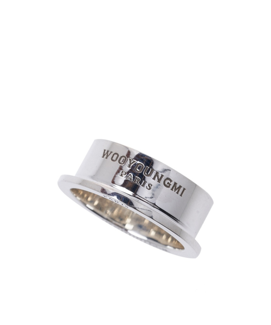 Shop Wooyoungmi Logo Ring In Silver