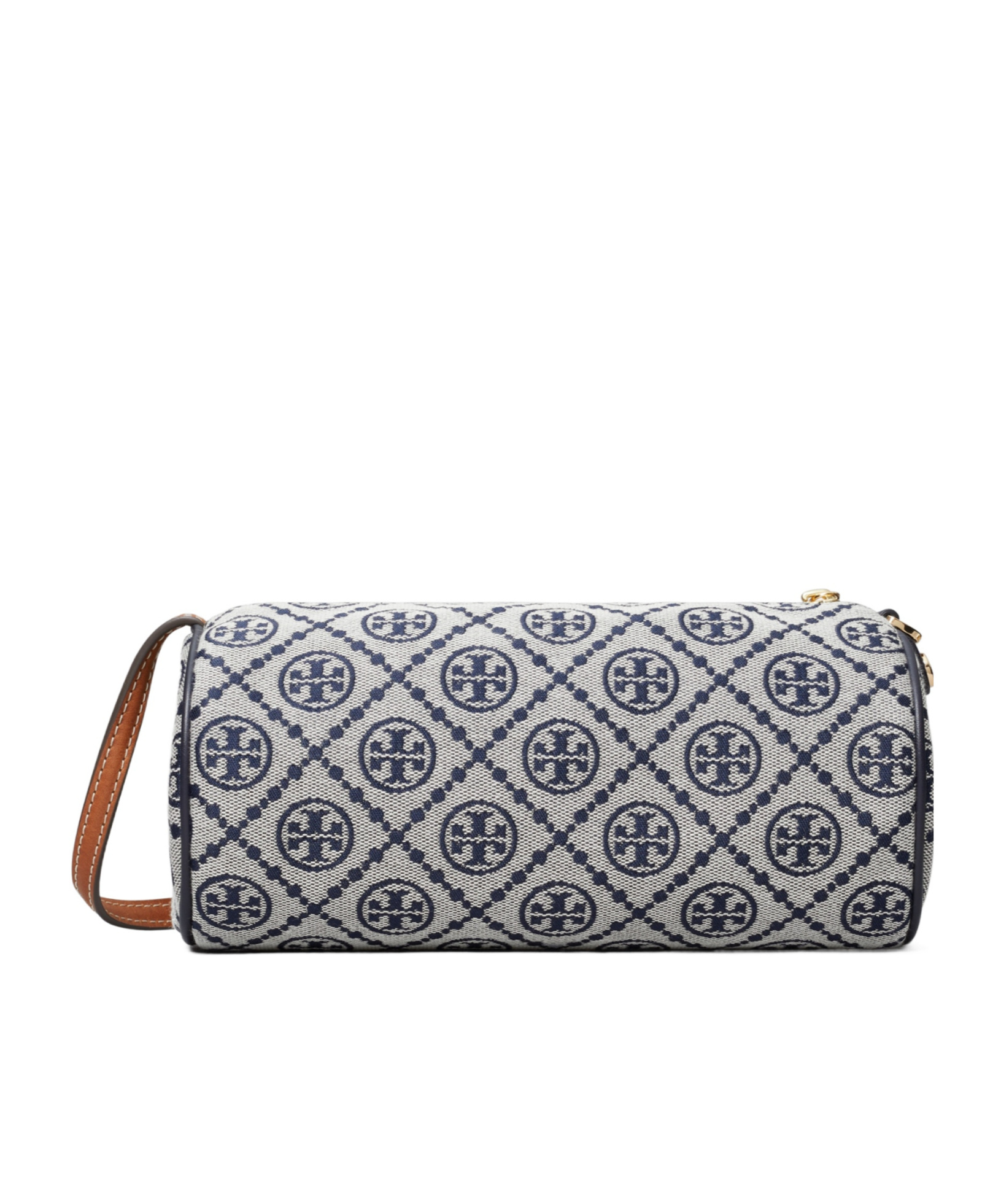 Tory Burch T Monogram Cylinder Bag In Blue