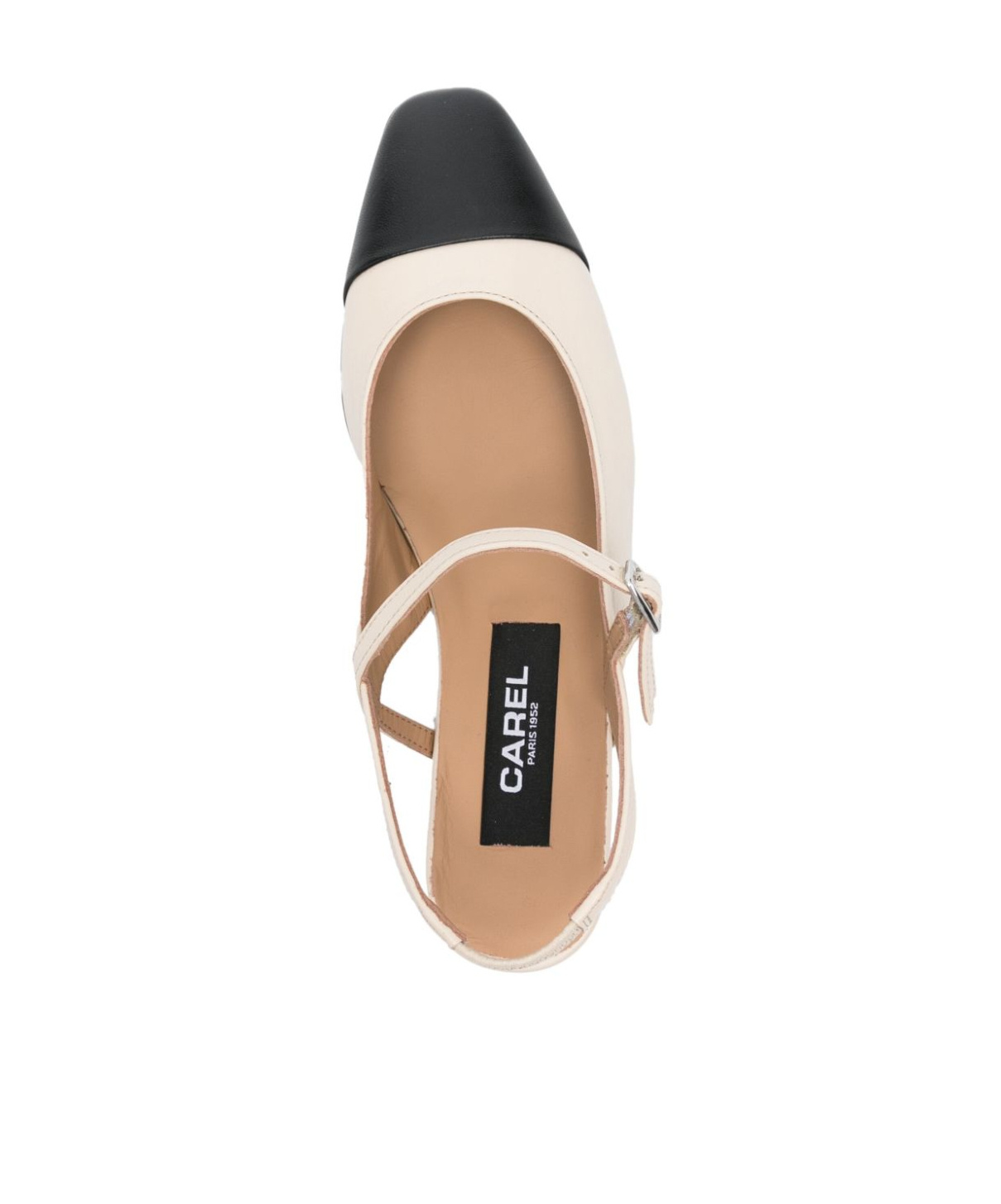 Carel Paris Square-toed Ballet Shoes In Nude