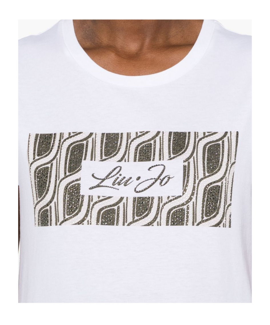 Liu •jo Crystal-embellishment T-shirt