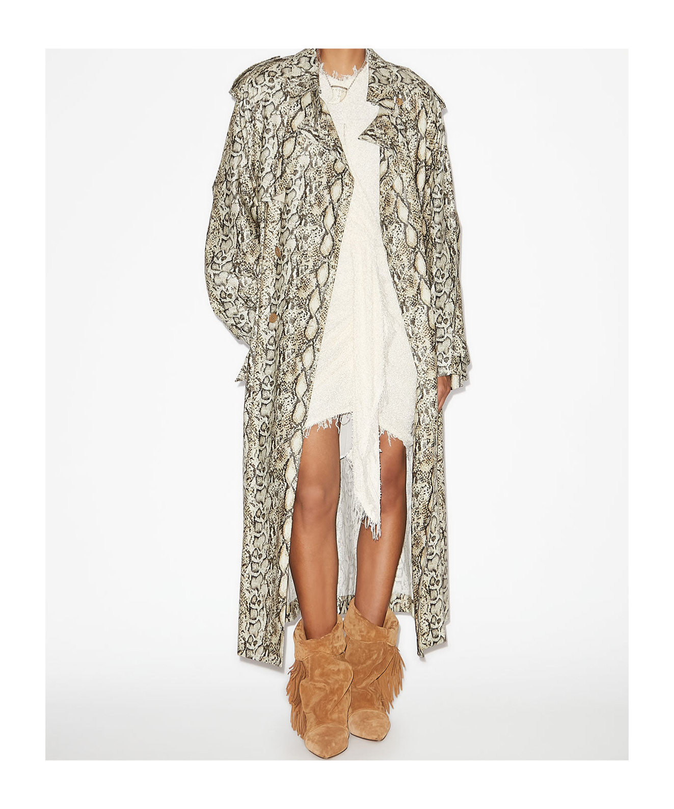 Isabel Marant Freanne Coat In Nude