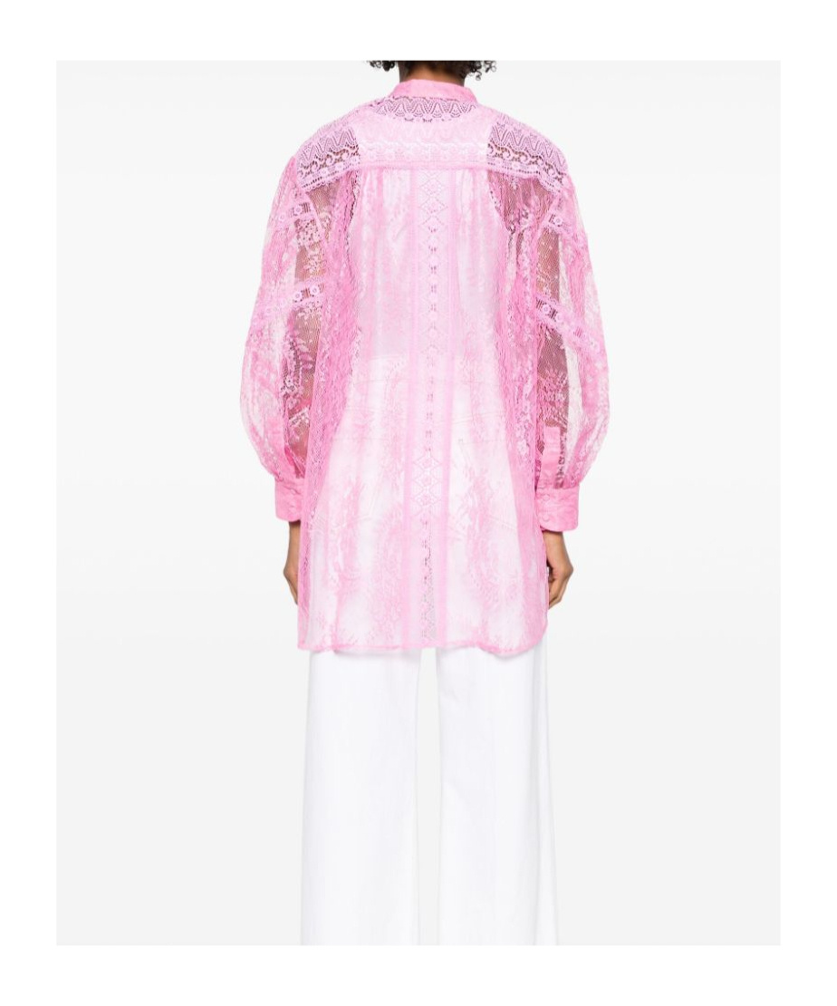 Charo Ruiz Lumie Lace-design Shirt In Pink