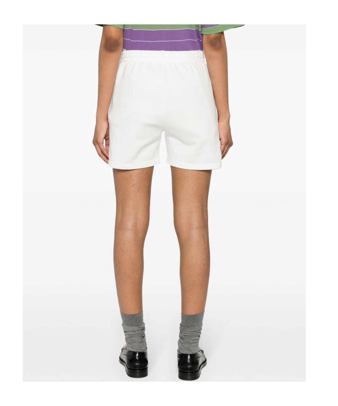 P.A.R.O.S.H STRIPED JERSEY SHORTS 