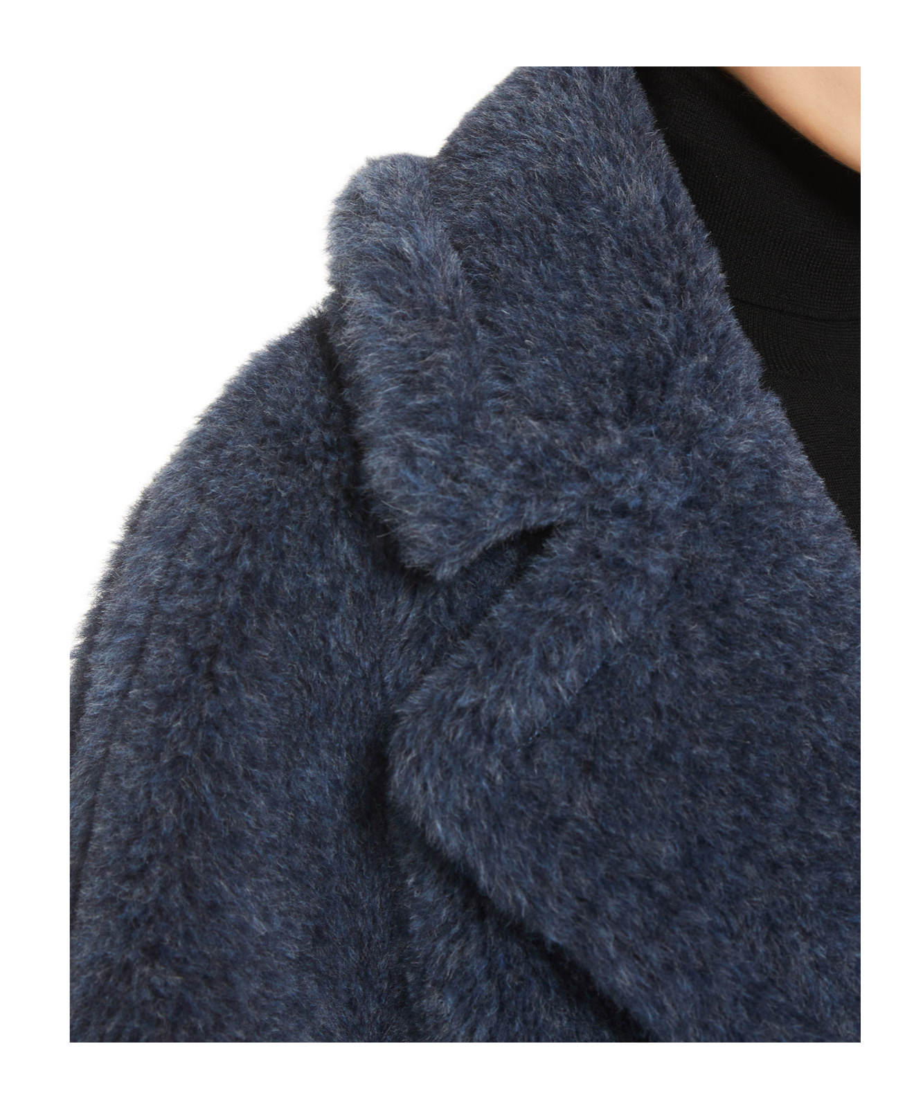 Max Mara Zebra Coat Navy In Black