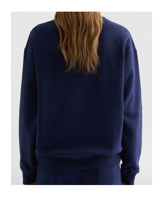 Jil Sander Logo-print Cotton Sweatshirt In Blue