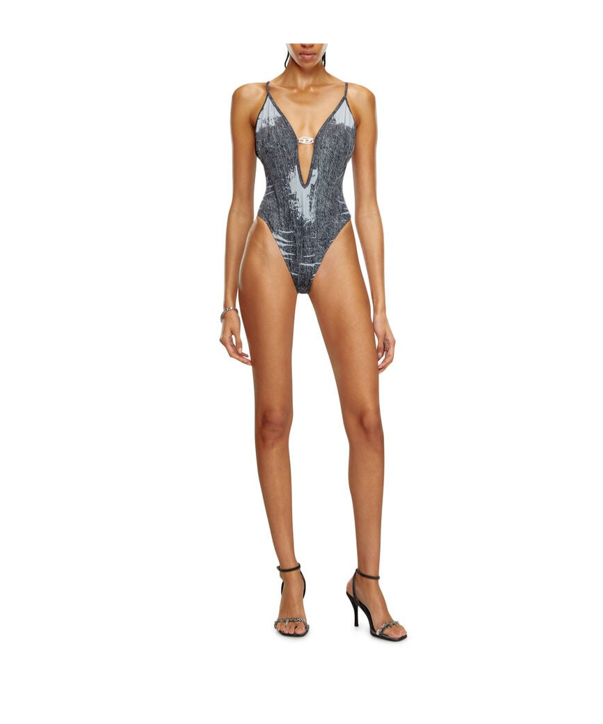 DIESEL DIESEL BFSW-DENIM-BODY PRINTED SWIMSUIT