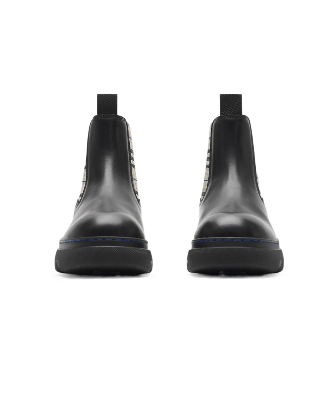 Burberry Creeper Chelsea Low Ankle Boots For Women In Black