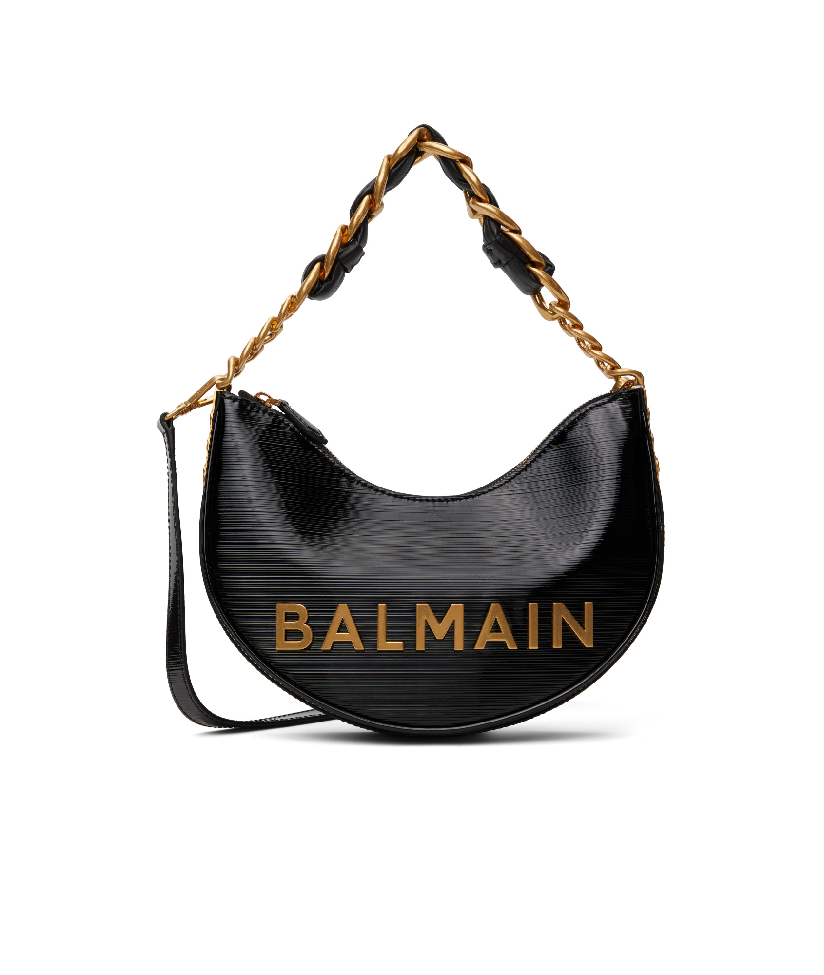Balmain 1945 Soft Moon Tote Bag In Black