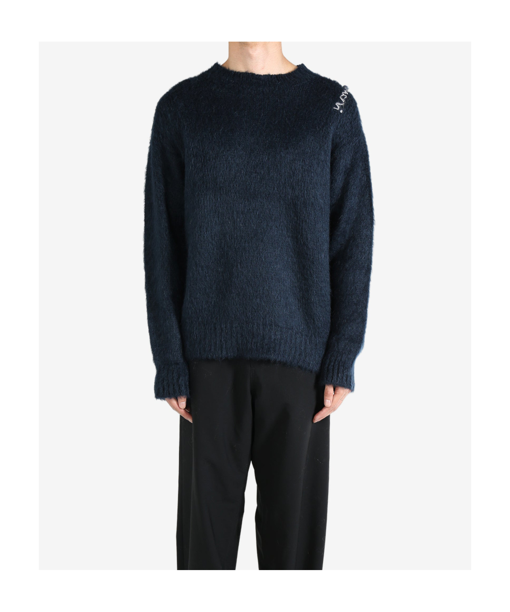Marni Round Neck Sweater In Black