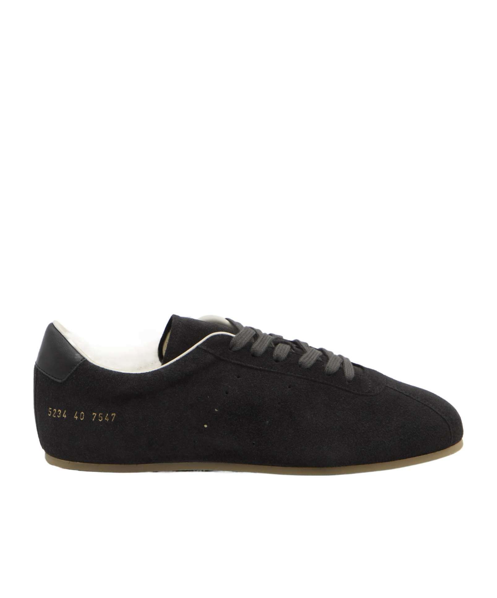 Common Projects Suede Leather Sneakers In Black