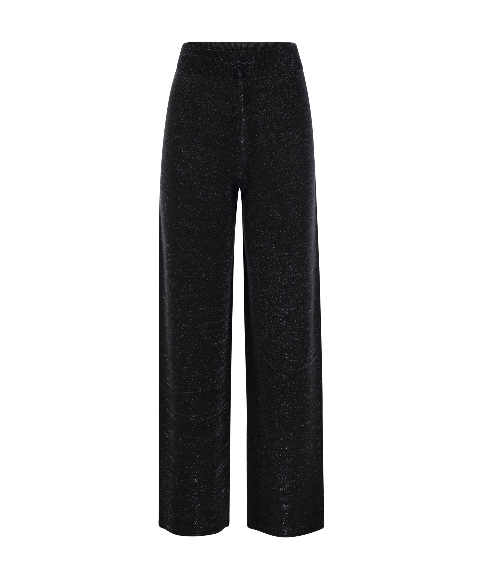 Fabiana Filippi Drawstring Wide-leg Casual Pants In Black