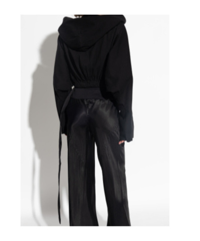 Rick Owens Drkshdw Long Sleeve Sweatshirt In Black