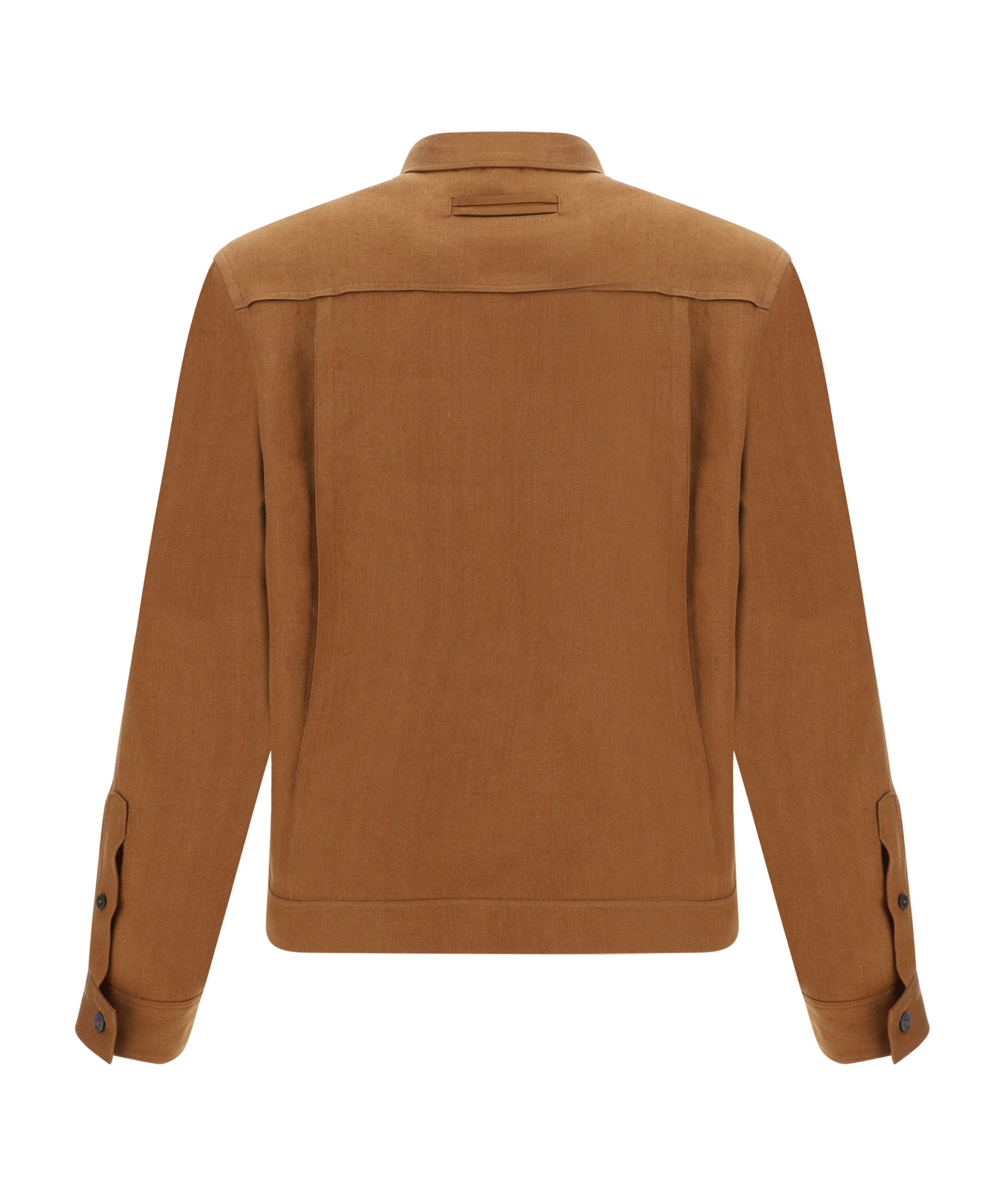 Shop Zegna Long-sleeved Shirt In Brown
