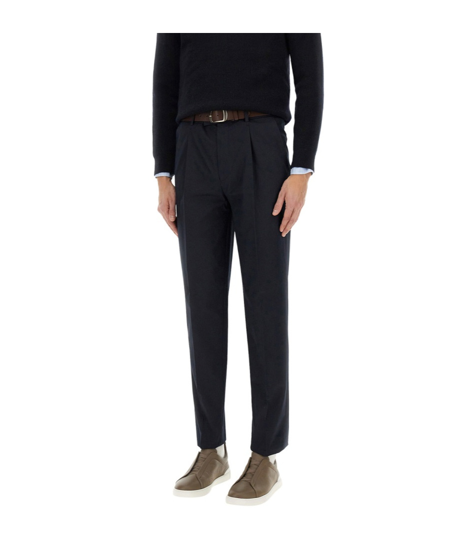 ZEGNA BELT LOOPS CASUAL PANTS