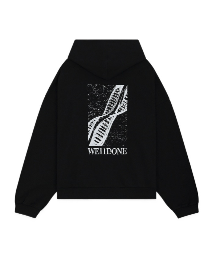 We11 Done Dna Hoodie In Black