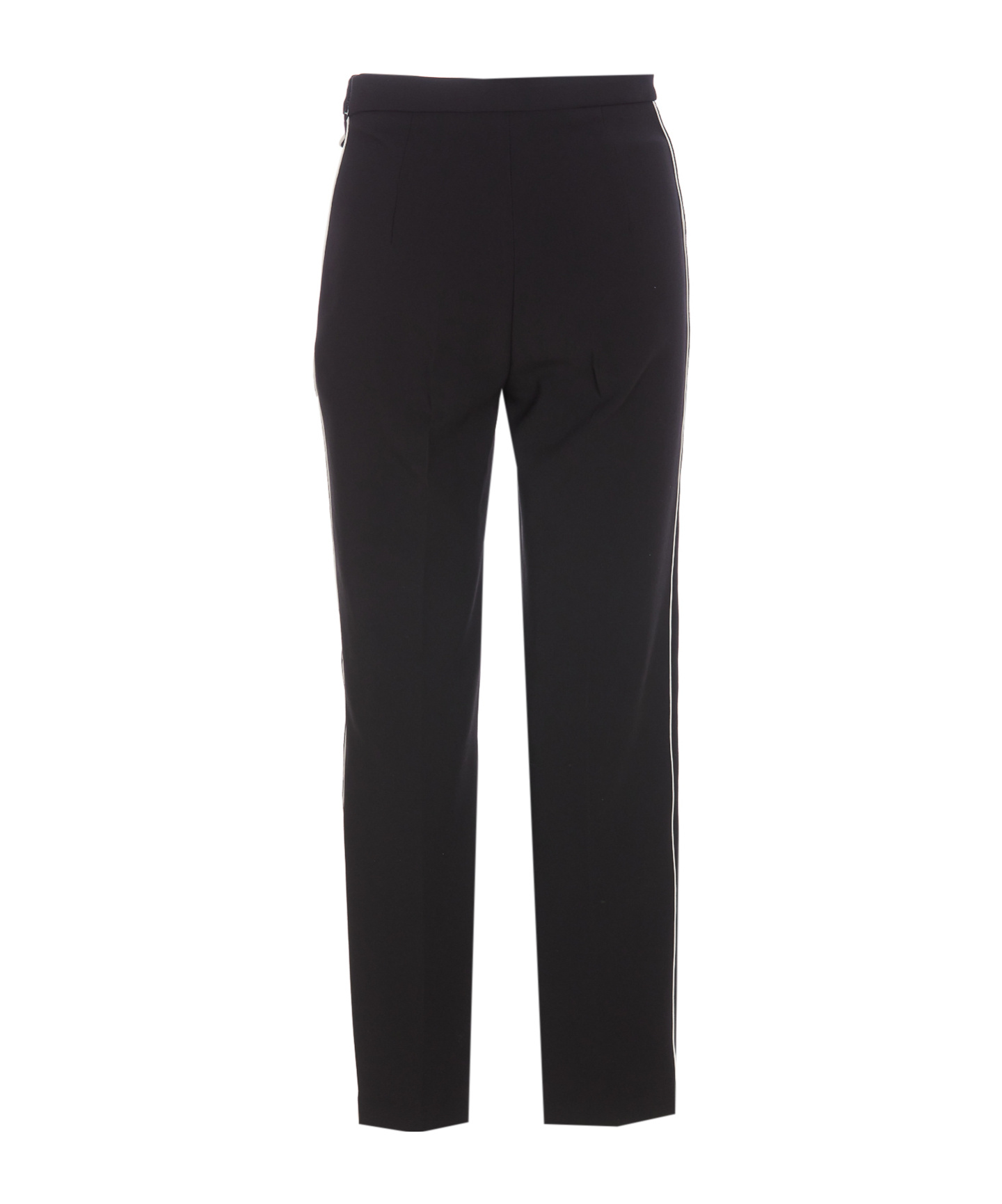 Elisabetta Franchi High-waisted Casual Pants In Black