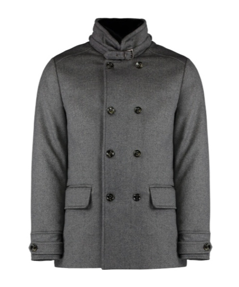 Moorer Long Sleeve Down Jacket In Gray