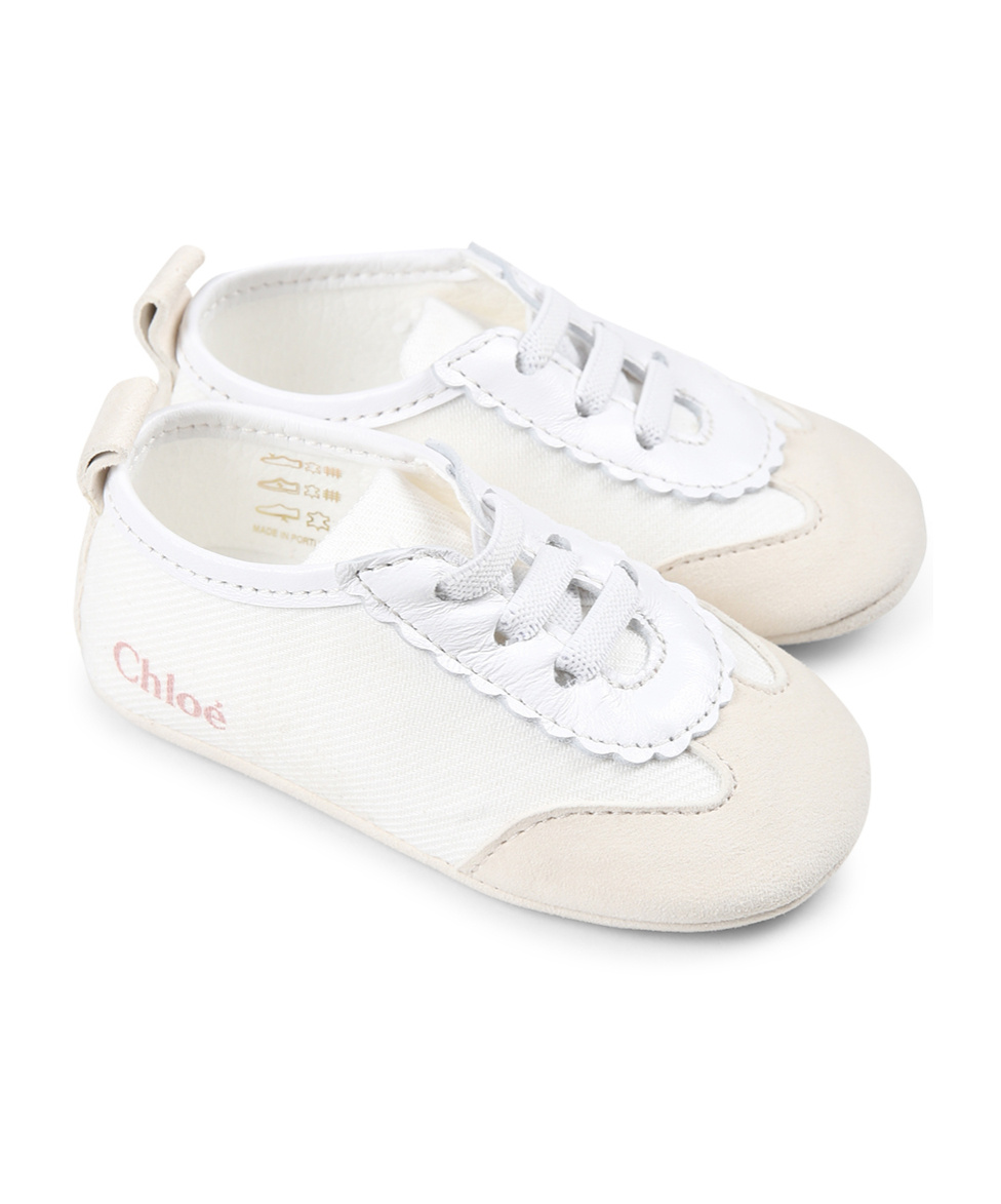 Chloé Round-head Sneakers In White