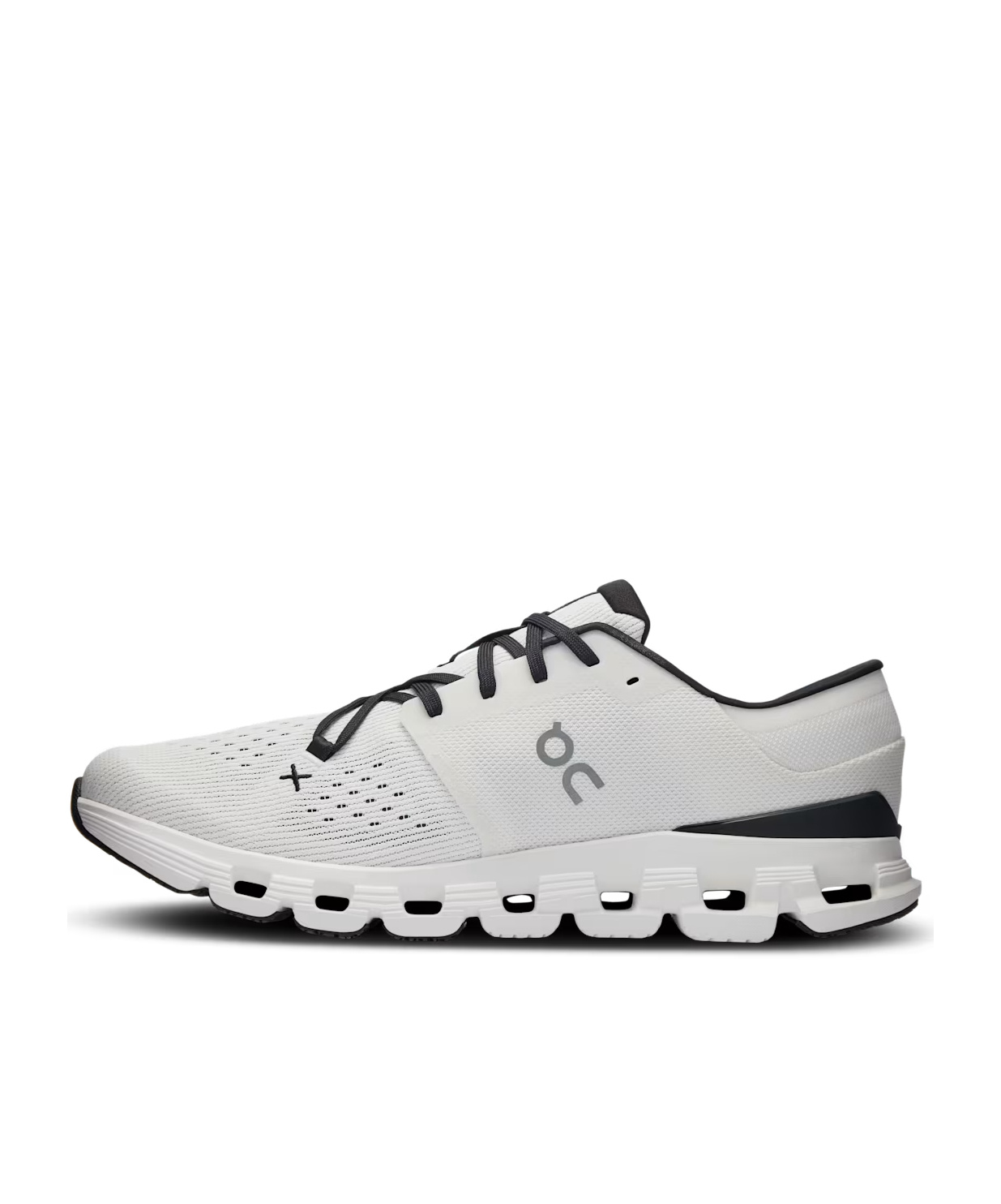 On Running Lace-up Sneakers In White