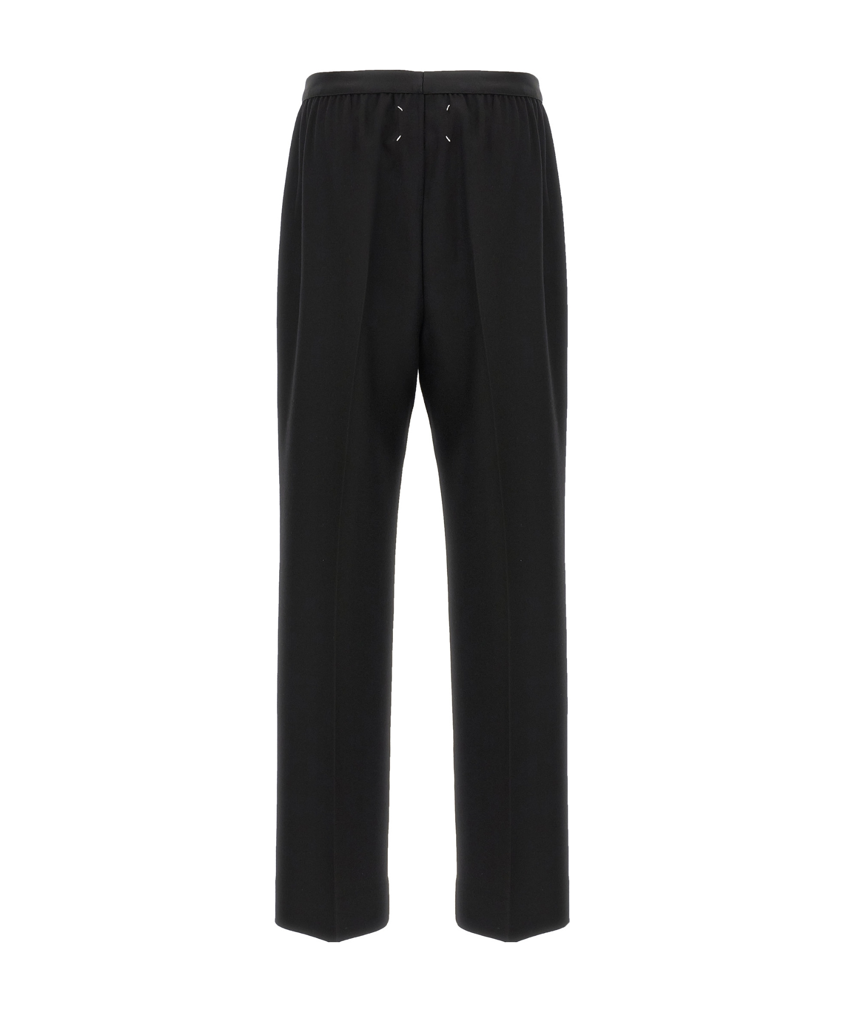 Maison Margiela Wool Straight-leg Trousers In Black