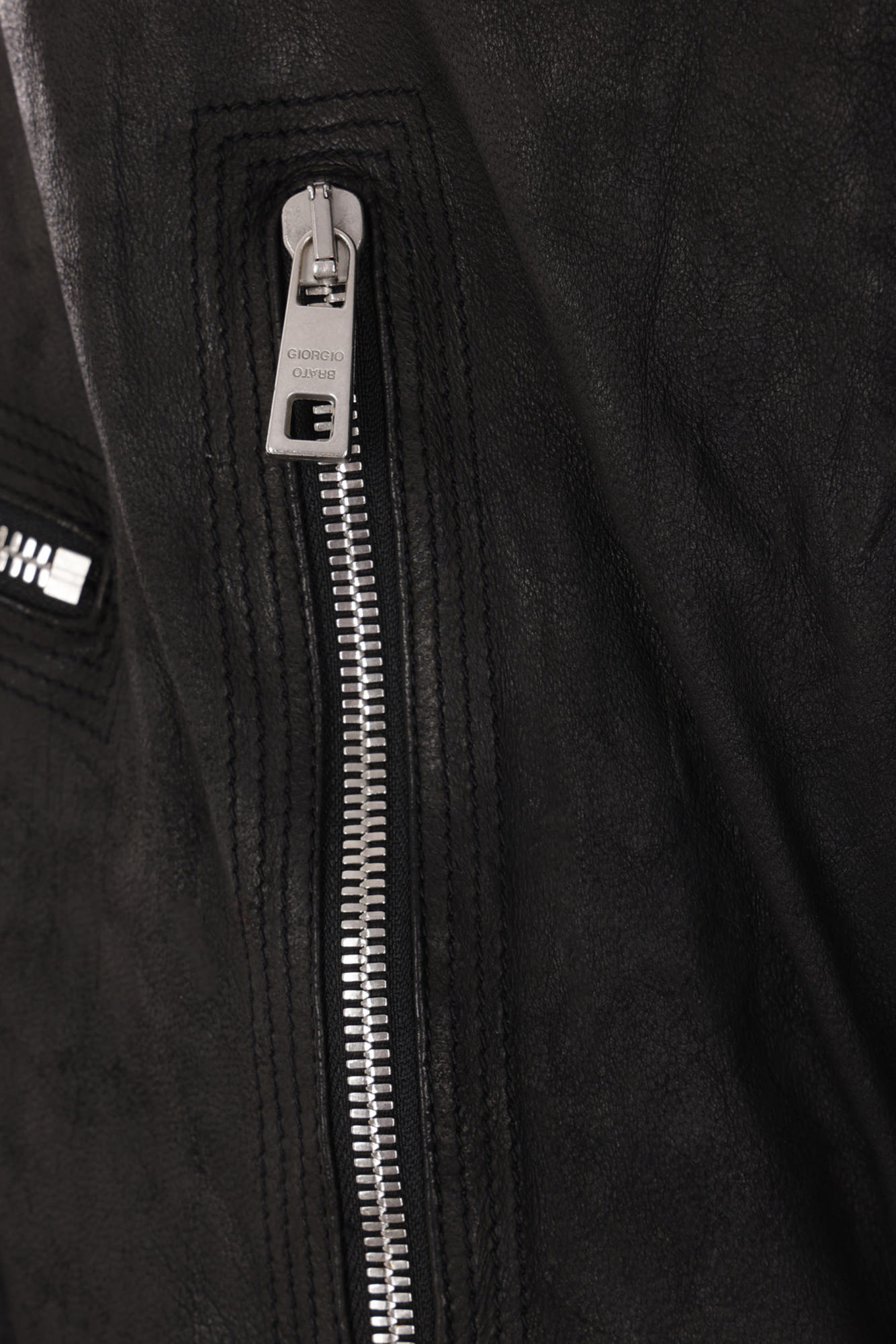 Giorgio Brato Biker Jacket In Black