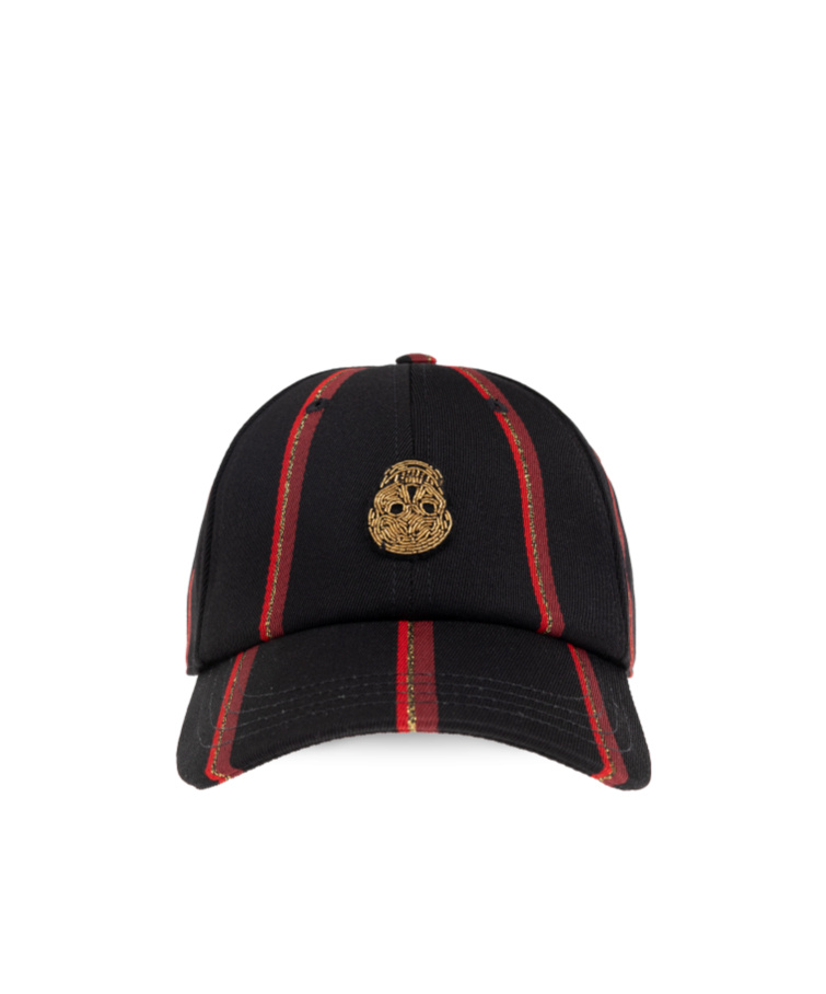 Alexander Mcqueen Skull-patch Baseball Cap In Black