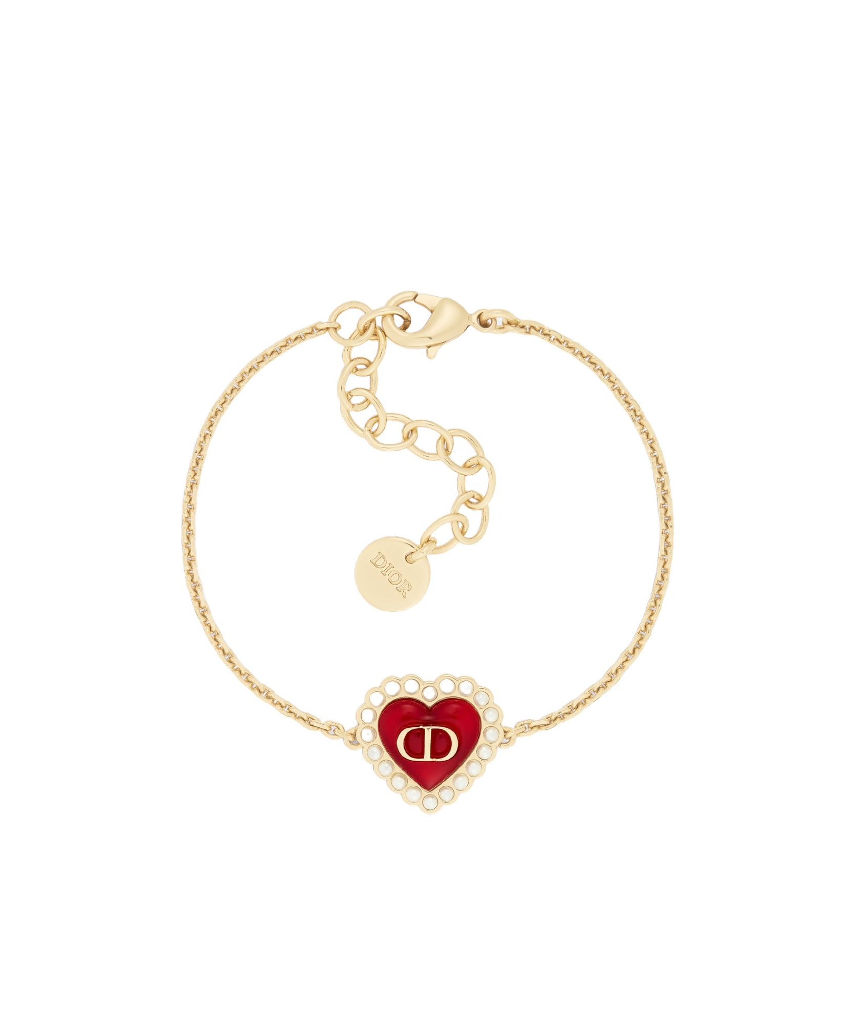 Dior Petit Cd Baroque Bracelet In Gold