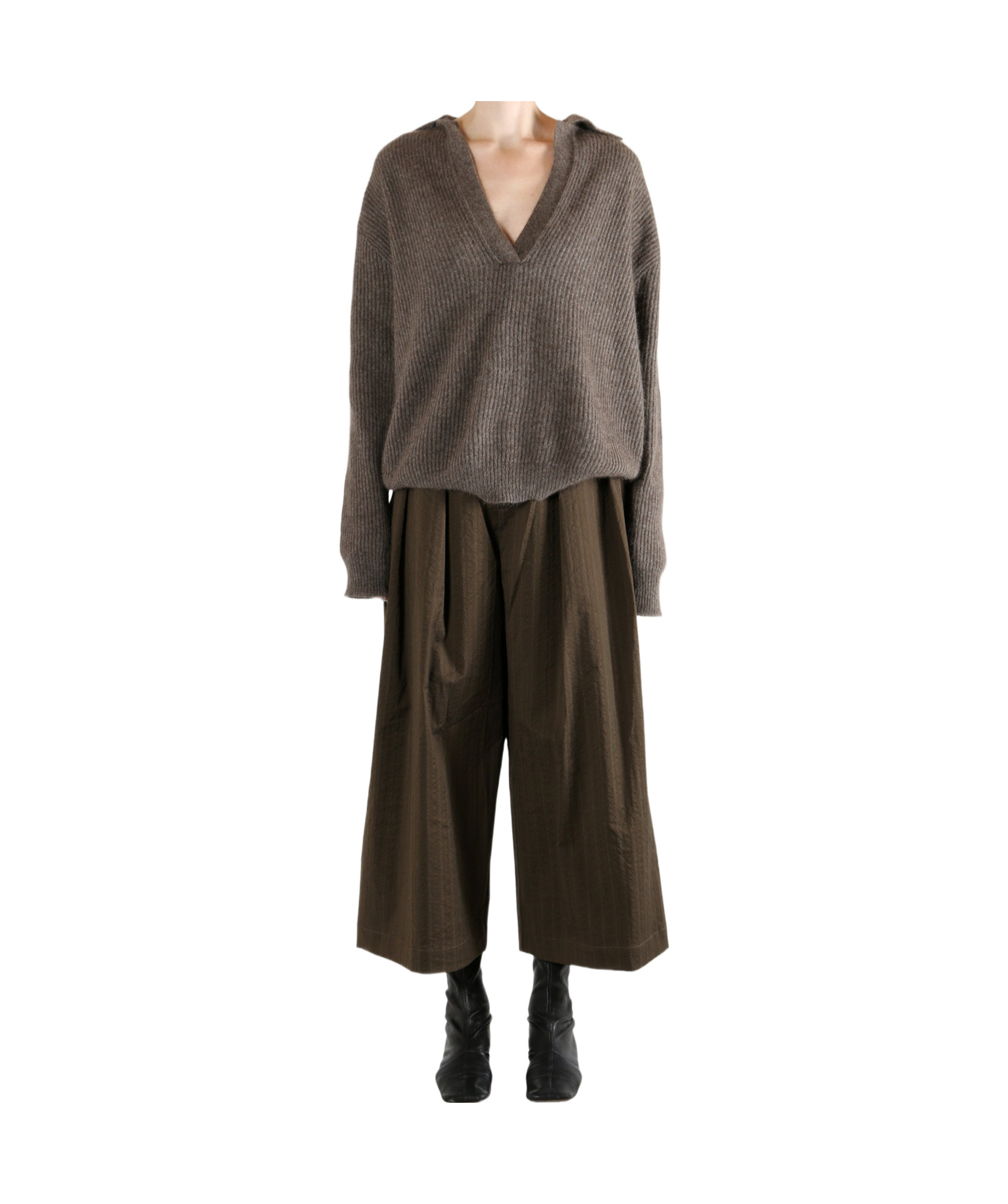 Uma Wang Raccoon Sweater In Brown