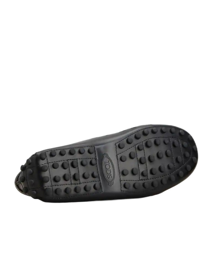 Tod's Gommino Cutout Leather Driving Shoes In Black