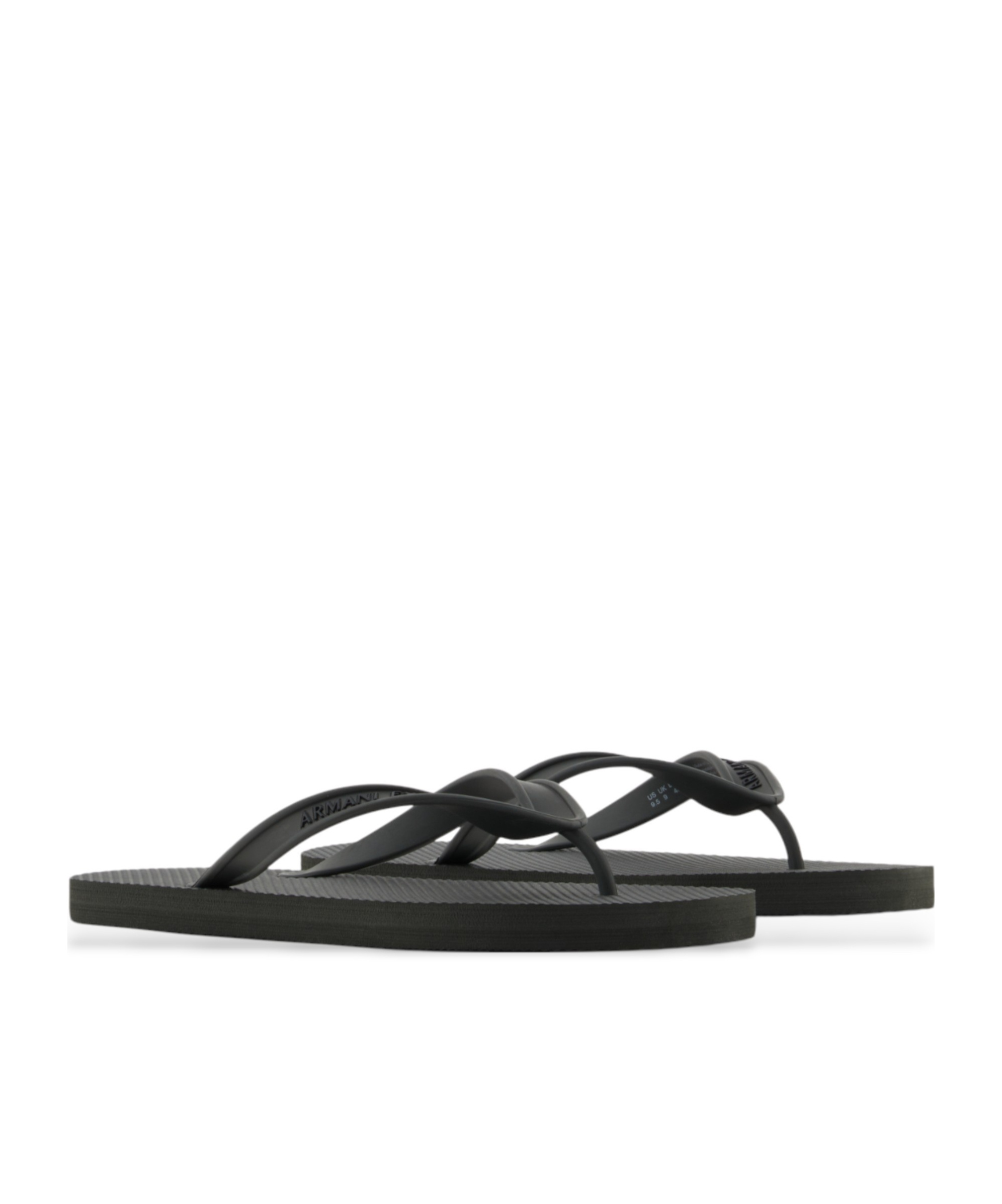 Armani Exchange Round Toe Flip Flops