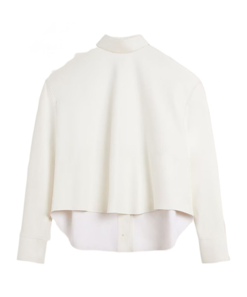 Givenchy Back-to-front Shirt In Nappa Leather In White