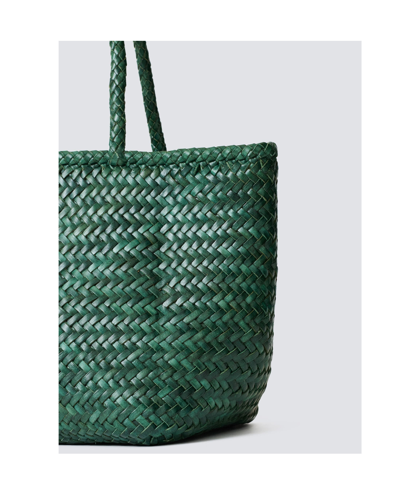 Dragon Diffusion Grace Small Basket Bag In Green