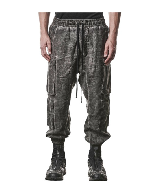 Thom Krom Double-breasted Work Casual Pants In Gray