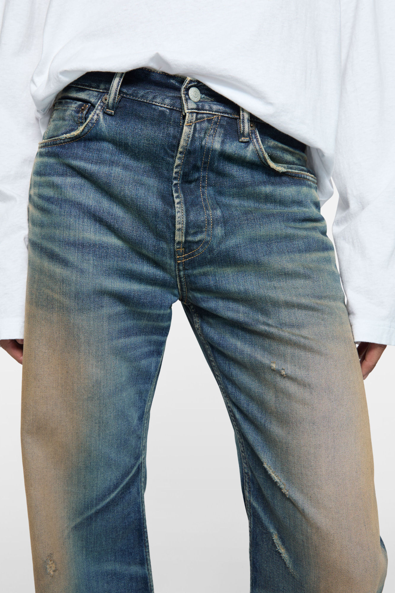 Acne Studios Blue Regular Fit 2021m Jeans In Blue