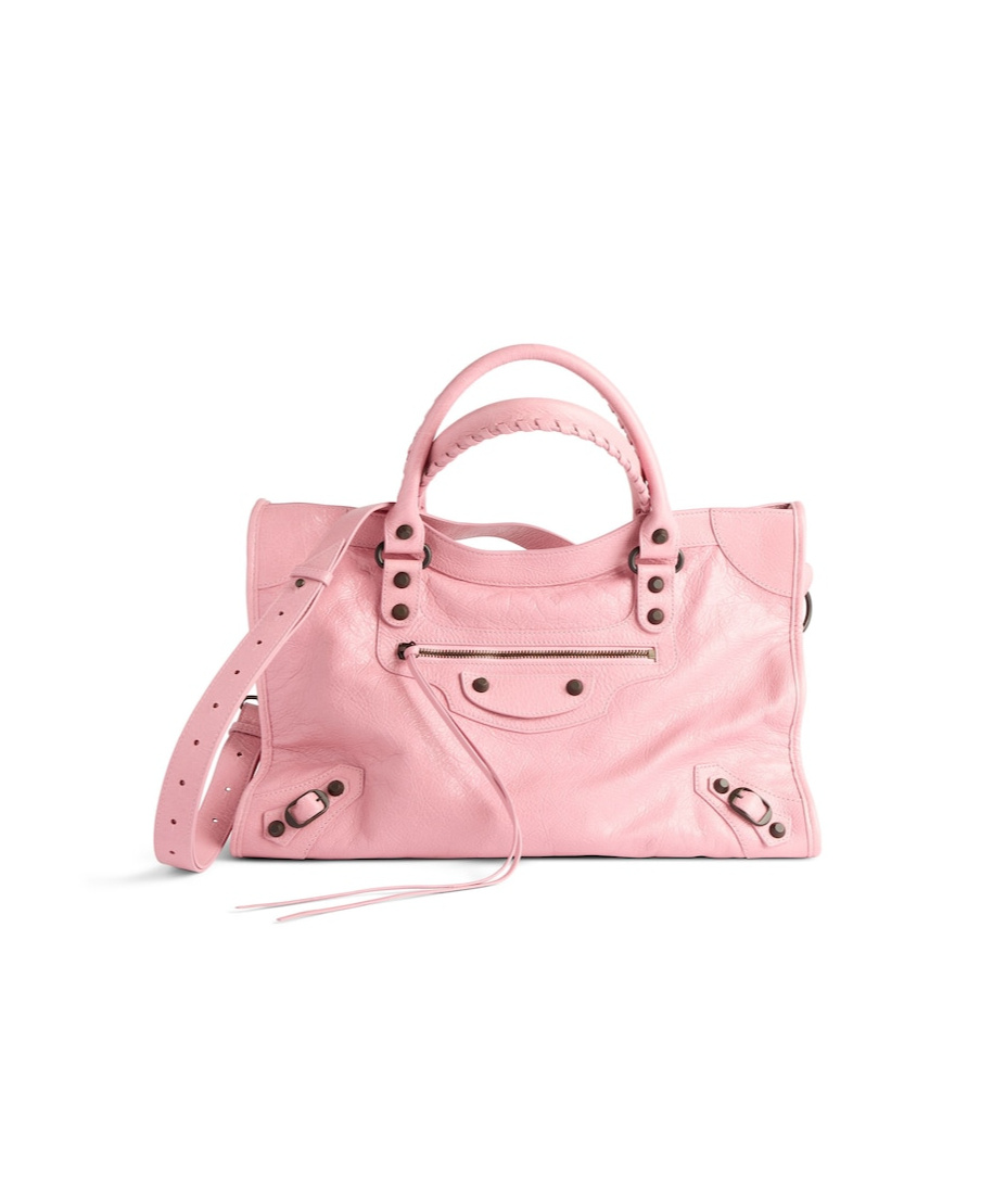 Balenciaga Women's Le City Medium Bag  In Vintage Pink In Pink