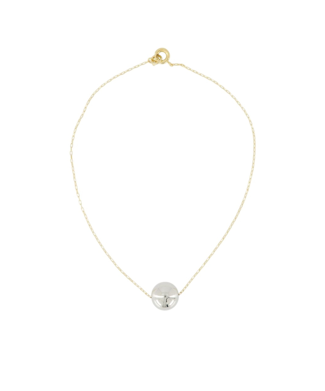 Isabel Marant Spherical Pendant Necklace In White