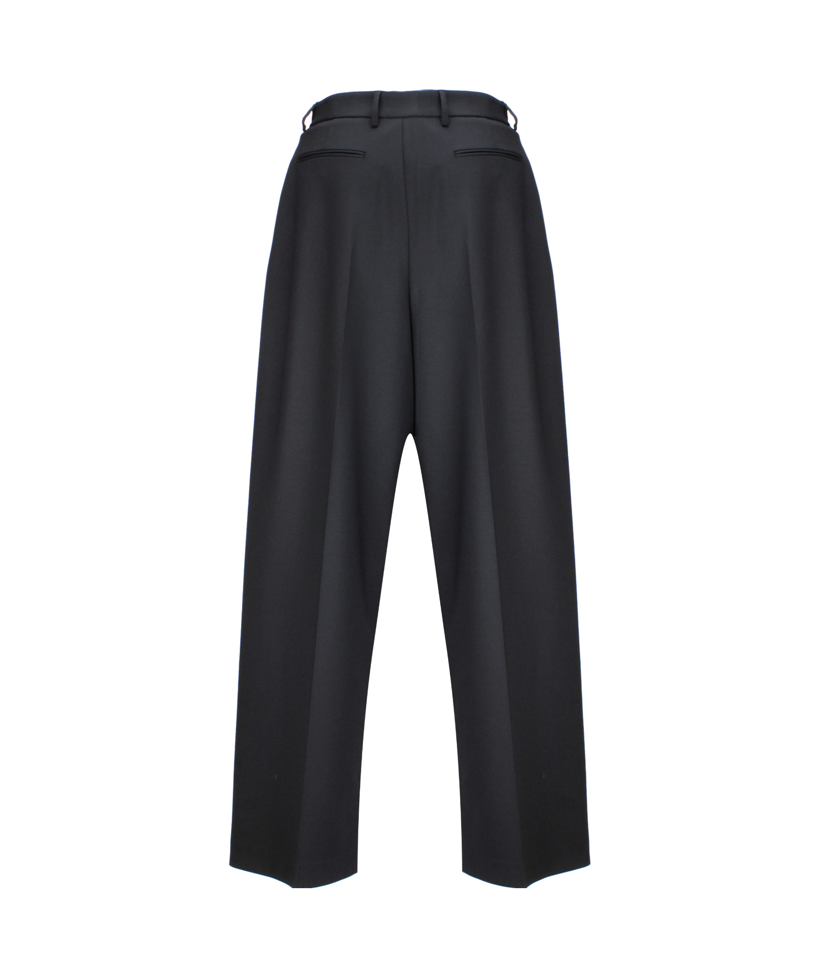 Giuseppe Di Morabito Wool Tailoring High Waist Straight Pants In Black