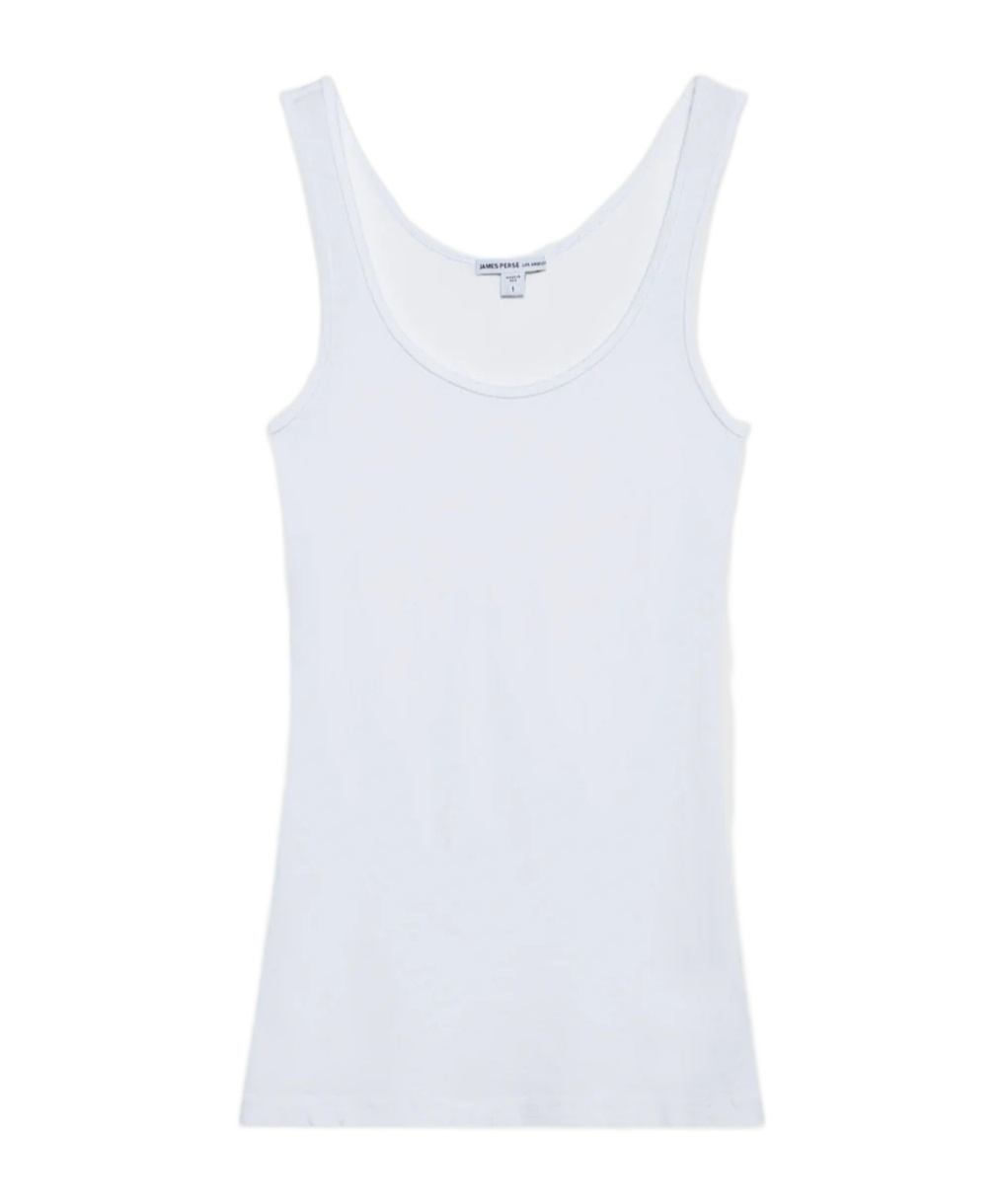 James Perse Wide Strap Vest In White