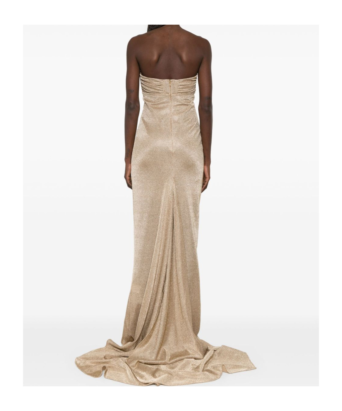Giuseppe Di Morabito Tone Metallic Threading Maxi Dress