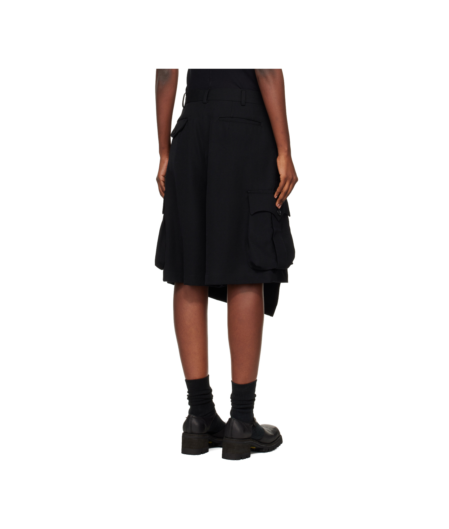 Comme Des Garçons Thick Twill Shorts In Brown