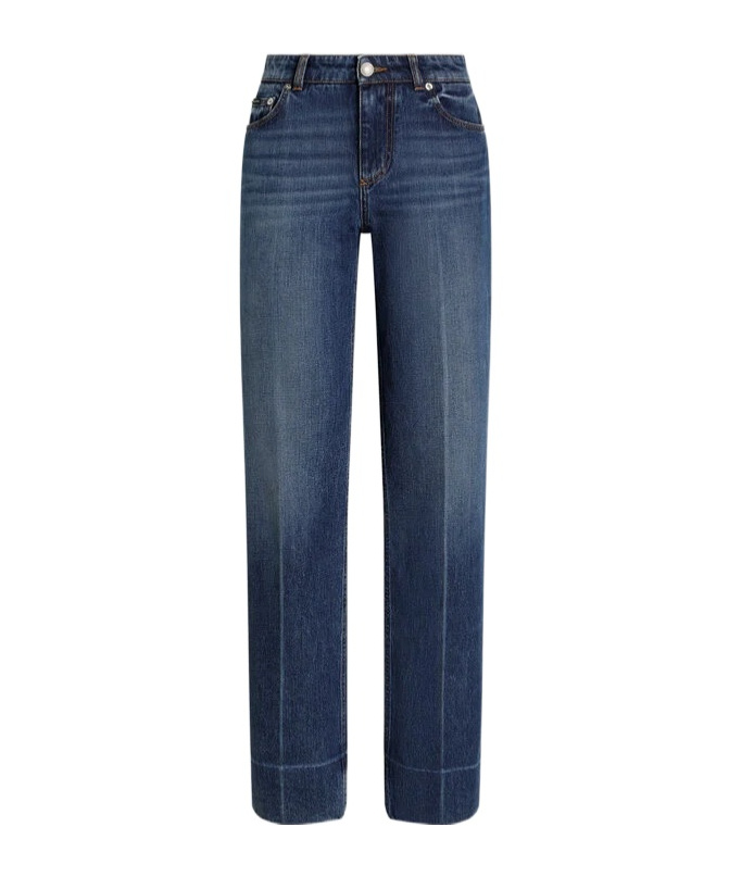 Dolce & Gabbana Denim Straight-leg Jeans In Blue