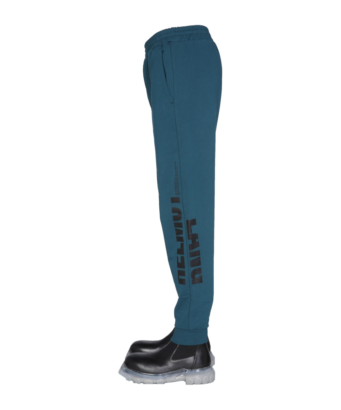 Helmut Lang Elastic Waist Track Pants In Blue