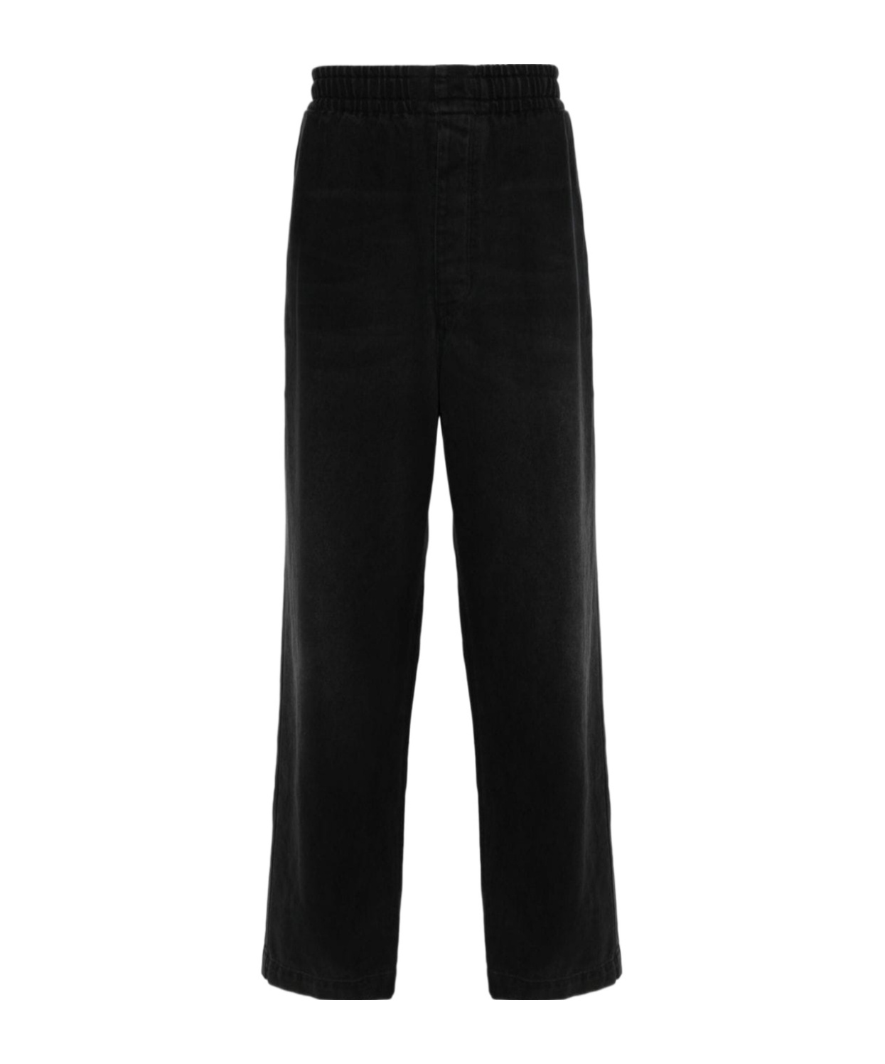 Isabel Marant Elasticated-waist Straight-leg Trousers In Black